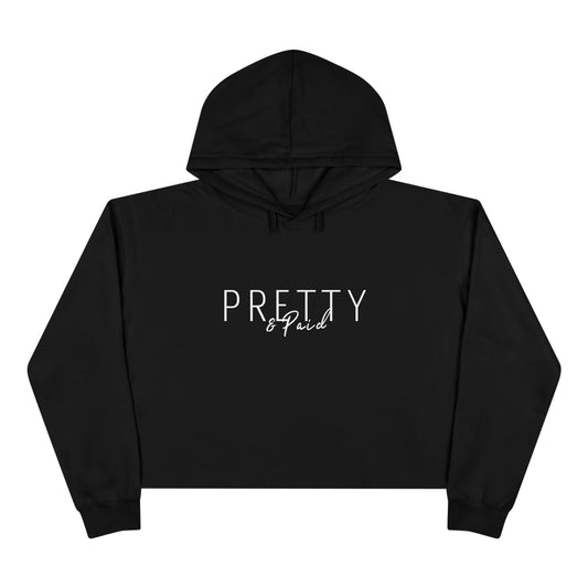 Crop Hoodie - Stylish White Sweatshirt for Trendsetters. Pretty & Paid