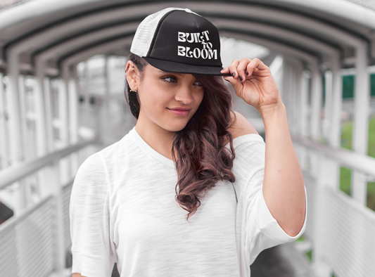 Built to Bloom Snapback Trucker Cap for Confident Women